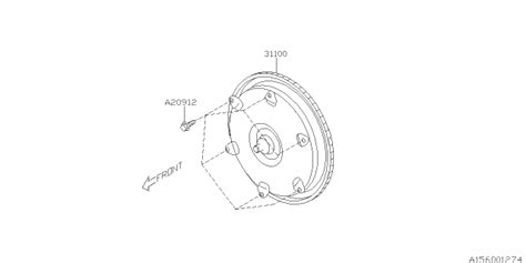 Ab Genuine Subaru Torque Converter Assembly