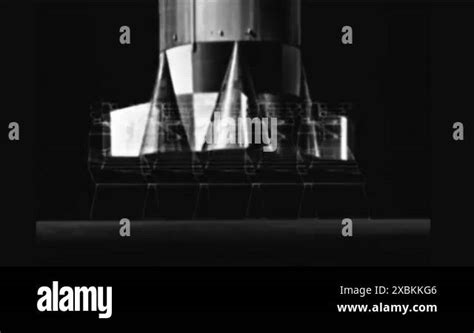 An Animated Saturn Moon Rocket Is Equipped With Five F 1 Gas Generator Cycle Rocket Engines And