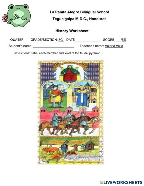 Feudalism Structure Msmandarina Live Worksheets