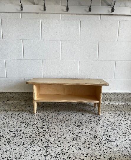 Shoe Bench, A Kids Entry Way Bench, Hallway Bench, Montessori Furniture, Shoe Storage, Small ...