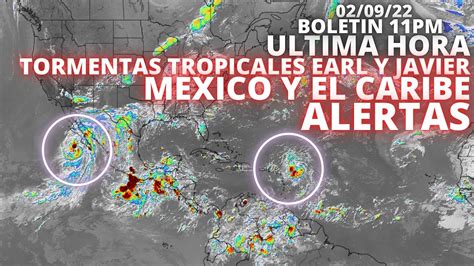 BOLETIN 11PM TORMENTA TROPICAL EARL PONE EN ALERTAS A LAS ANTILLAS