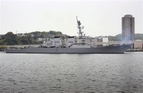 A Starboard Side View Showing The Us Navy Usn Arleigh Burke Class Flight I Guided Missile