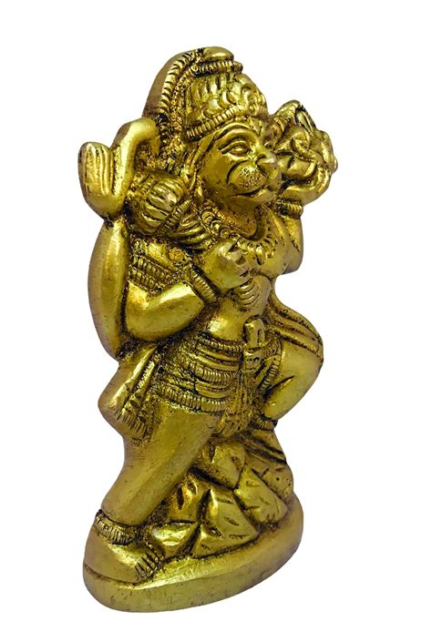 Buy Shivaay India Brass Mahabali Hanuman With Sanjeevani Parvat Idol