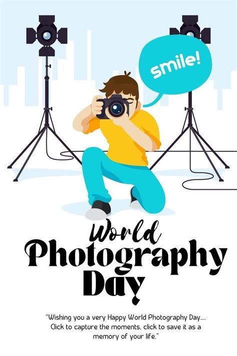 World Photography Day! in 2023 | World photography day, Photography day