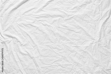 White Fabic Texture Wrinkled Texture Soft Focus White Fabic Crumpled