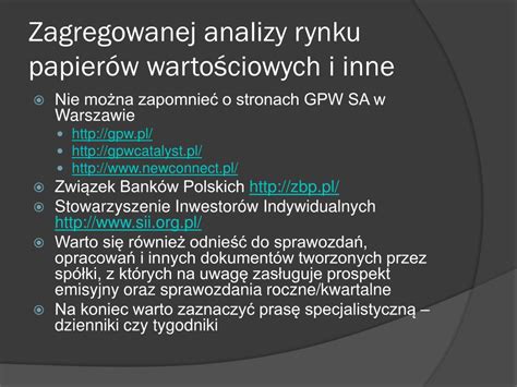 PPT Zarządzanie portfelem inwestycyjnym PowerPoint Presentation free