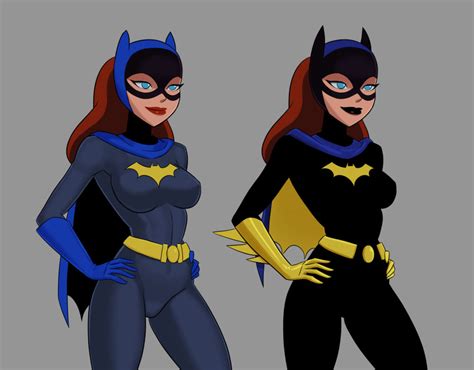Hentai Busty Girl Girl Barbara Gordon Batgirl Batman Series Blue Eyes Breasts Comic