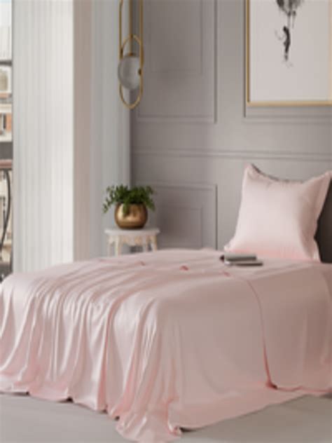 Buy Stoa Paris Date Night Collection Pink Tc Satin Single Bedsheet