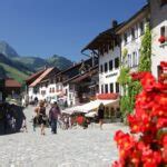 Mittelalterliches Städtchen Gruyères Ein Juwel am Fusse der Voralpen