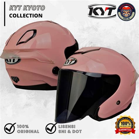 Jual Helm Kyt Kyoto R Solid Light Peach Helm Kyt Kyoto R Polos Pink