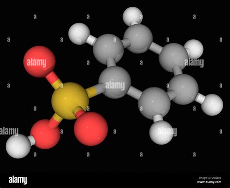 Mol Cula De Cido Bencenosulf Nico Fotograf A De Stock Alamy