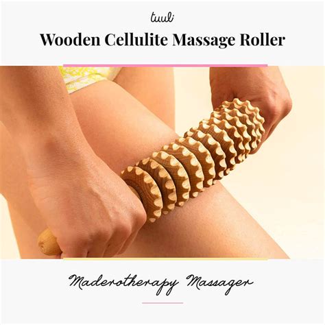 Rouleau De Massage Anti Cellulite En Bois Courb Tuuli Backjoy Europe