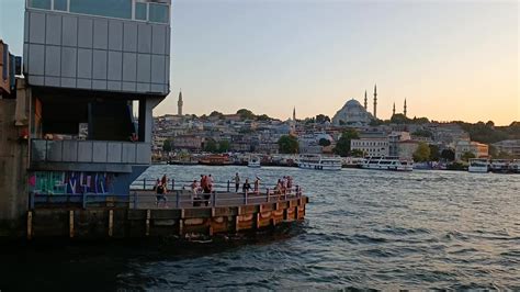 Fisherman at Sunset on Istanbul's Bosphorus Free Stock Video Footage ...