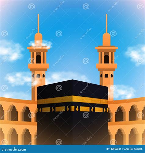 3d Cube Islamic Site Kaaba Mosque For Umro Prayer Or Hajj Mabrour