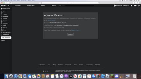 Just got banned for a "inappropriate" username, the name of the account