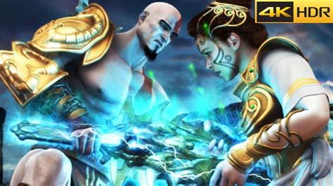 God Of War 2 Kratos Kills Athena Athena Saves Zeus From Kratos Scene