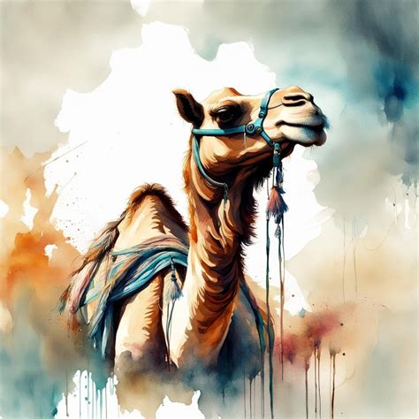 Camel In Watercolour Ai Generated Artwork Nightcafe Creator