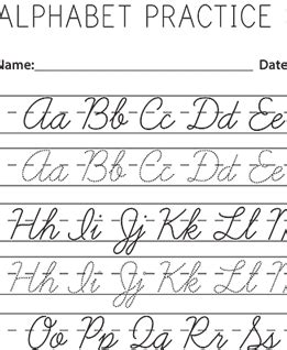 9 Free Printable Handwriting Worksheets | Bostitch Office