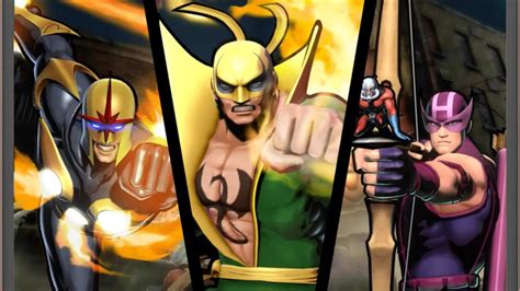 Ultimate Marvel Vs Capcom Iron Fist Nova And Hawkeye Arcade