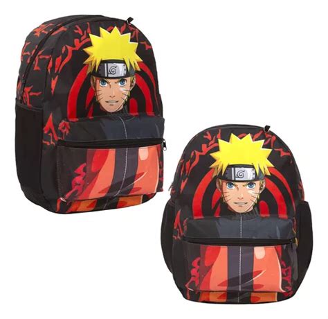 Mochila Naruto Uzumaki Para Hombre Negra Mochila Escolar MercadoLibre