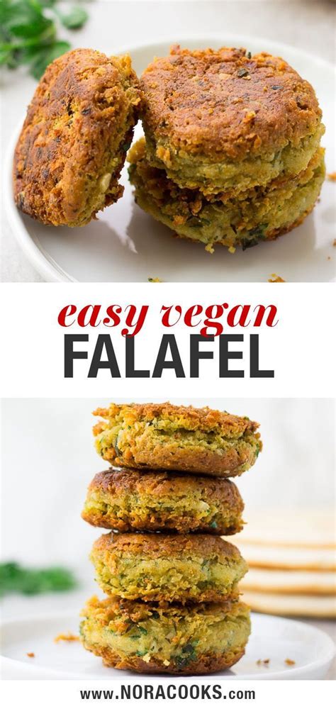 7 Ingredient Easy Vegan Falafel Using Canned Chickpeas Baked Or Pan Fried Options Vegan