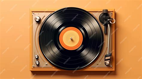 Premium Ai Image Illustration Of A Record Player With A Vibrant