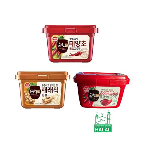 Halal Sajo Haepyo Gochujang Hot Pepper Sauce Doenjang Soybean Paste G Shopee