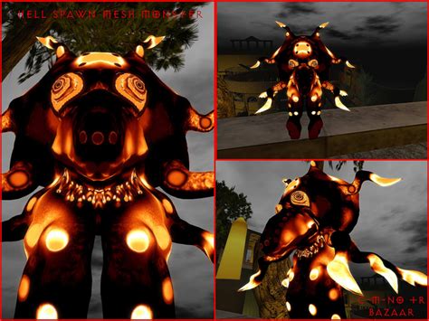 Second Life Marketplace Hell Spawn Monster Mesh