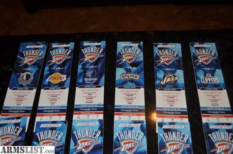 ARMSLIST - For Trade: OKC THUNDER TICKETS>>>>>>LOWER LEVEL