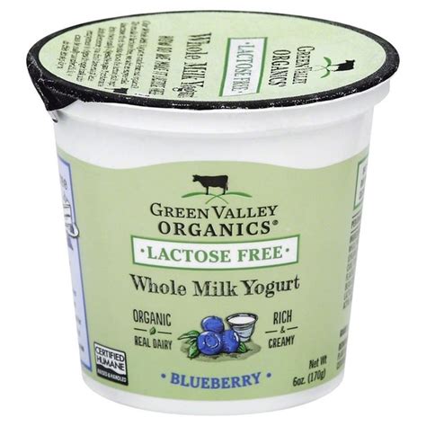 Green Valley Creamery Yogurt Whole Milk Lactose Free Organic