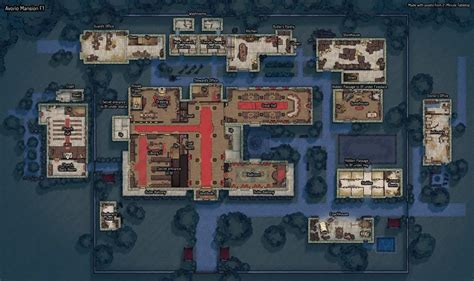 Fantasy Map Fantasy World Big Mansions Casa Anime Building Map Rpg