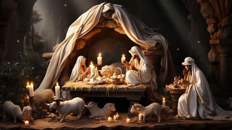 Jesus Manger ping dou Bethlehem Christmas isolated on white | Premium ...