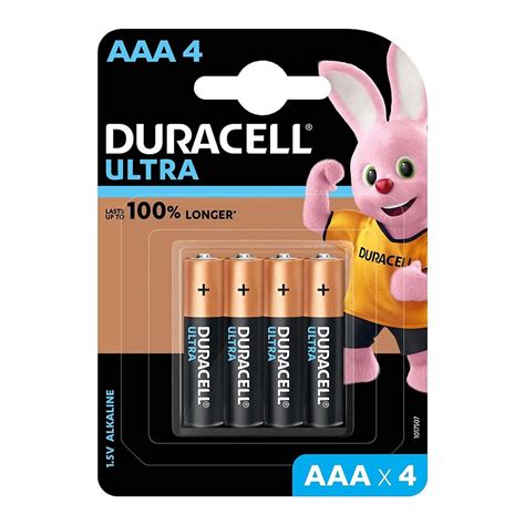 Lithium Duracell Ultra Alkaline AAA 4 Battery For Electronic Device At