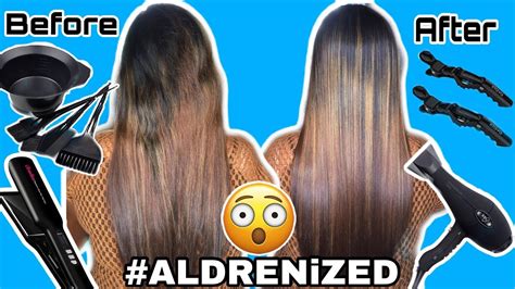 Hair Rebonding How To Rebond Colored Hair Step By Step Youtube