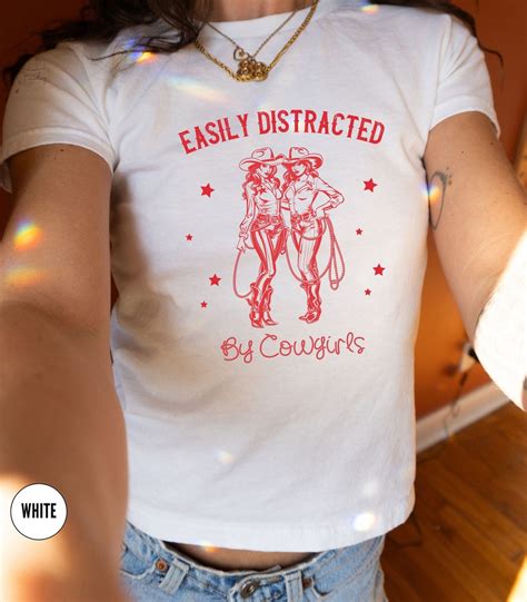 Lesbian Babytee Aesthetic Gay Cowgirl Baby T Gay Graphic Tee Western Subtle Lesbian Gift