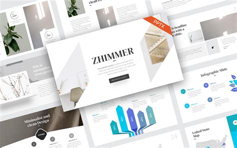 Zhimmer Minimalist Powerpoint Ablonu Templatemonster