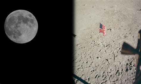 Podemos Ver Las Banderas Plantadas En La Luna Desde La Tierra