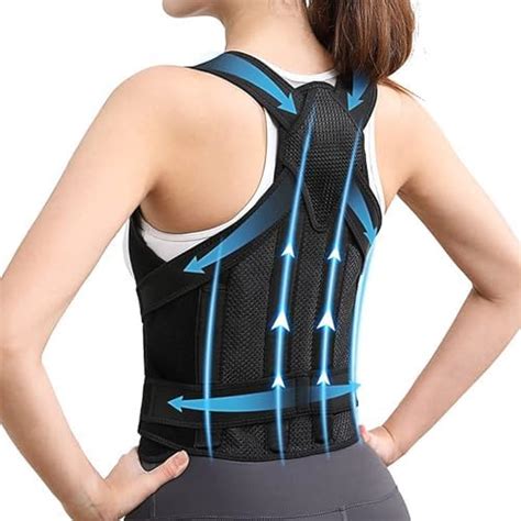 Bodvitals Back Brace Posture Corrector Adjustable Back Corrector And