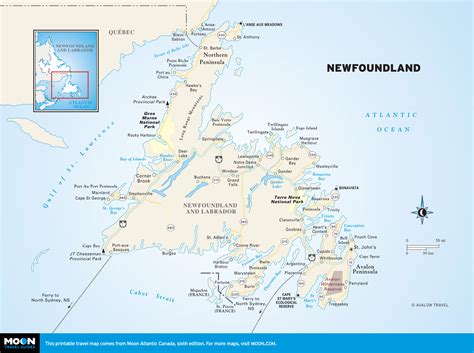 Nfld Map Snapshot, Canada: Newfoundland