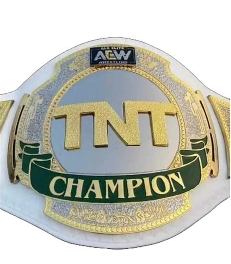 AEW TNT Championship Belt All Elite Wrestling TNT White