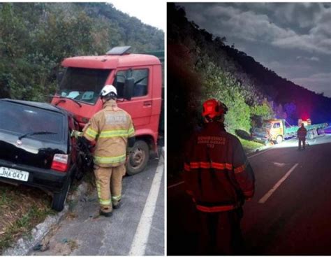 Mulher morre em batida entre carro e caminhão na BR 267 em Minas