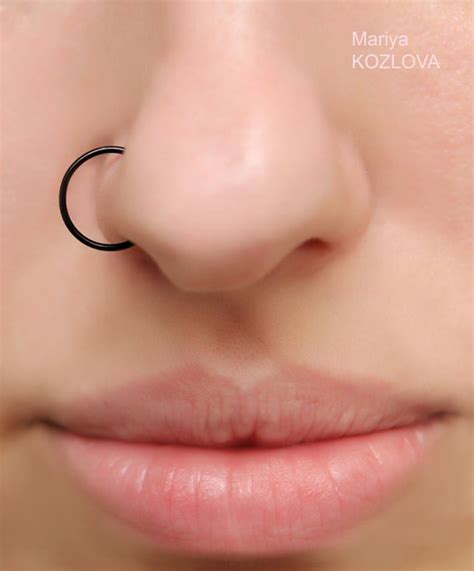 Two Large 12mm Emo Colors Nose Cuffs Lip Rings By Lotearcuffs