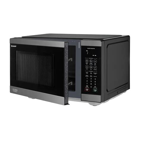 Sm Fhbs L Flatbed Microwave Oven Black Stainless Sharp