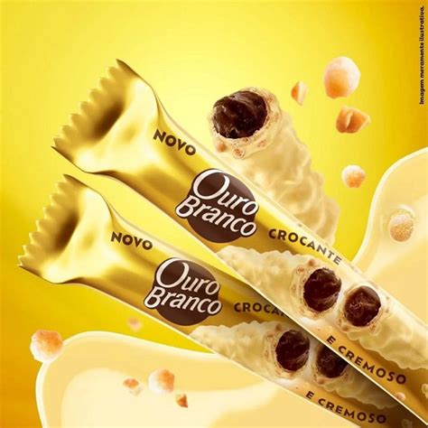 WAFER STICK RECHEADO OURO BRANCO LACTA