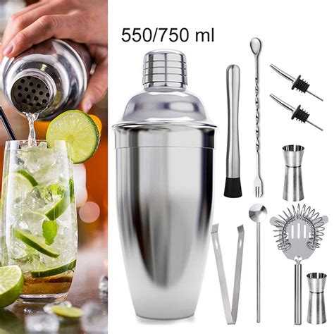 Ml Ml Rvs Bar Cocktail Shaker Set Bar Party Barman Tool Met