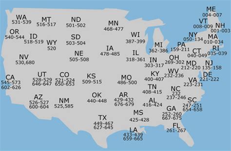 Map Of Social Security Area Numbers By State First Three Digits Of Your Ssn Rmapporn