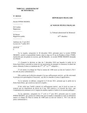 Remplissable En Ligne Tribunal Administratif De Montreuil Ns