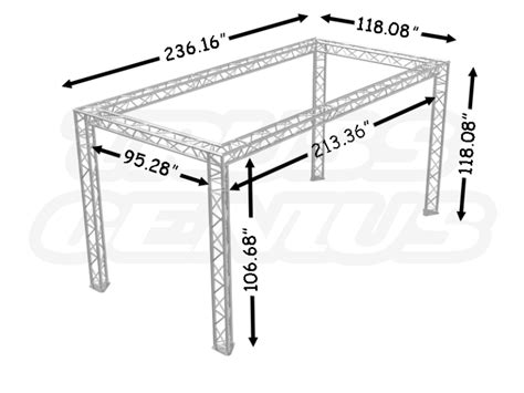 10 X 20 Truss Trade Show Booth Modular F33 Triangular Truss System