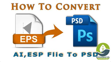 How To Convert Illustrator File Ai Eps File To Photoshop File Psd