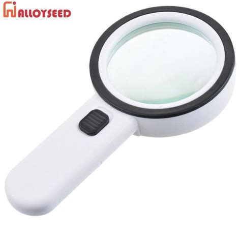 30X Lighted Magnifying Glass Handheld Illuminated Lighted Magnifier ...